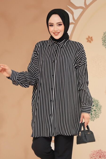 Modest Black Tunic 20417S - NEVA STYLE