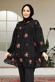 Modest Black Tunic 4083S - 1