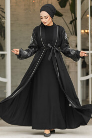 Modest Black Wedding Dress 42751S - 3