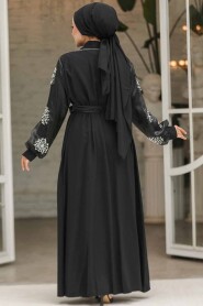 Modest Black Wedding Dress 42751S - 4