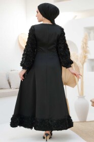 Modest Black Wedding Dress 4661S - 3