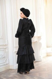 Modest Black Wedding Dress 50271S - 4