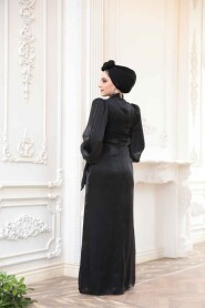 Modest Black Wedding Dress 52285S - 4