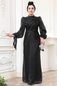 Modest Black Wedding Dress 52285S - 2