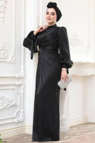 Modest Black Wedding Dress 52285S - 3