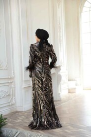 Modest Black Wedding Dress 52712S - 4