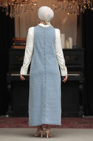 Modest Blue Denim Dress 19011M - 3