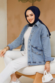 Modest Blue Denim Jacket 20387M - 2