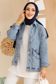 Modest Blue Denim Jacket 20387M - 3