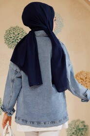 Modest Blue Denim Jacket 20387M - 4