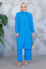 Modest Blue Plus Size Dual Suit 51991M - 2