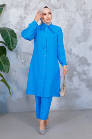 Modest Blue Plus Size Dual Suit 51991M - 3