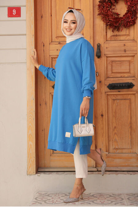Modest Blue Top 30645M - NEVA STYLE