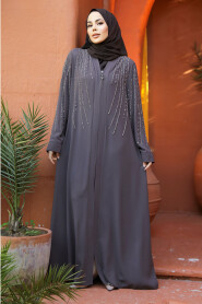 Modest Brown Abaya For Women 29111KH - 1