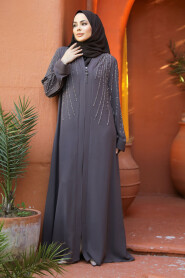 Modest Brown Abaya For Women 29111KH - 2