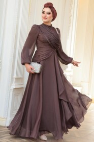 Modest Brown Bridal Dress 51641KH 