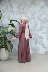 Modest Brown Bridesmaid Dress 4953KH - 4