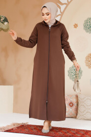 Modest Brown Coat 72231KH 