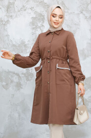 Modest Brown Coat 91781KH 