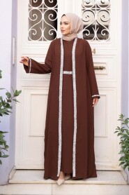 Modest Brown Dress Dual Suit 76852KH - 2