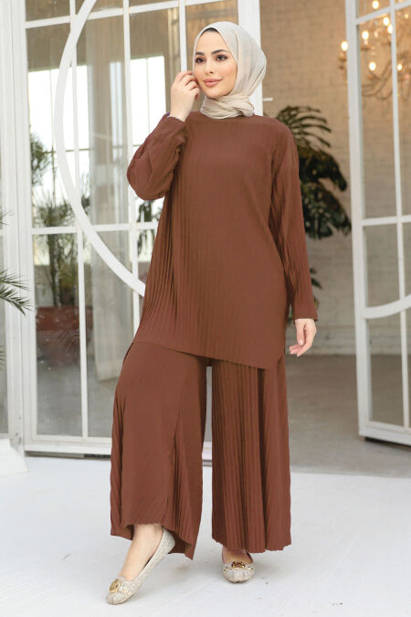 Modest Brown Dual Suit 12107KH - NEVA STYLE