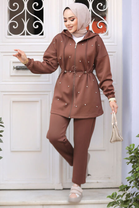 Modest Brown Dual Suit 12271KH - NEVA STYLE