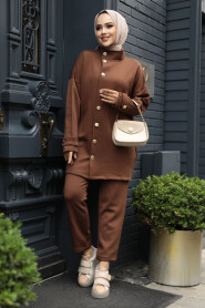 Modest Brown Dual Suit 12391KH - 2