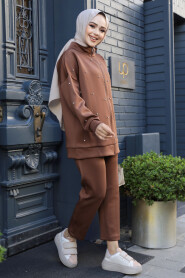 Modest Brown Dual Suit 12401KH - 1