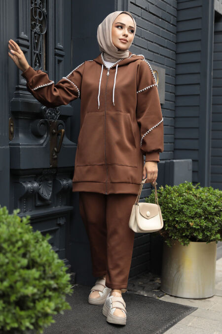 Modest Brown Dual Suit 12621KH - NEVA STYLE