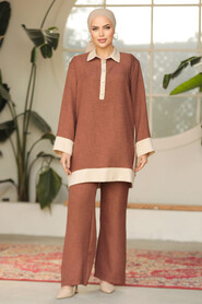 Modest Brown Dual Suit 19013KH - 1