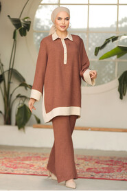 Modest Brown Dual Suit 19013KH - 2