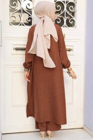 Modest Brown Dual Suit 19017KH - 4