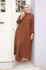 Modest Brown Dual Suit 19017KH - 2