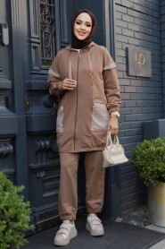 Modest Brown Dual Suit 20072KH - 2