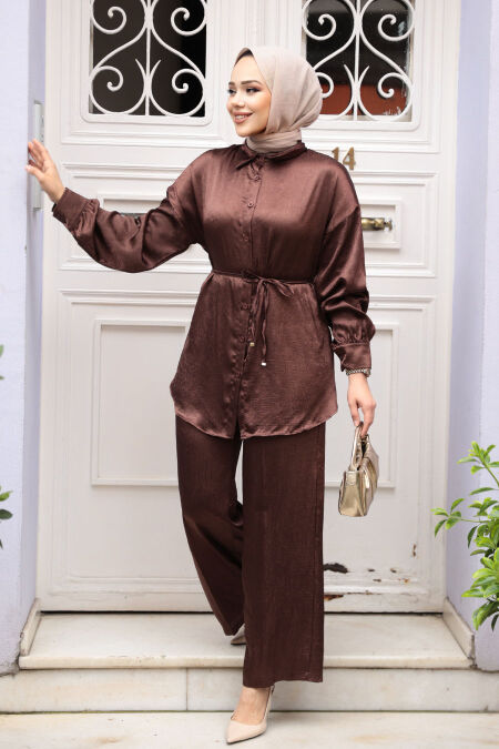 Modest Brown Dual Suit 4016KH - NEVA STYLE
