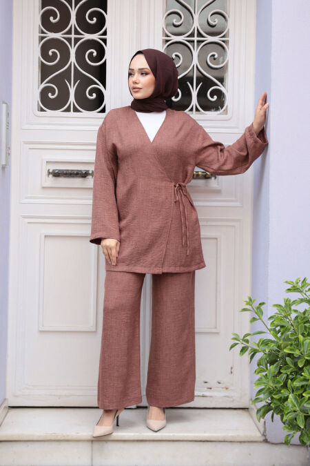 Modest Brown Dual Suit 50183KH - NEVA STYLE