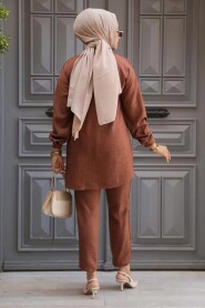 Modest Brown Dual Suit 6752KH - 4