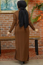 Modest Brown Knitwear Dual Suit 35971KH - 3