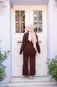 Modest Brown Knitwear Dual Suit 50163KH - 5