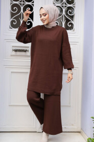 Modest Brown Knitwear Dual Suit 50602KH - 1