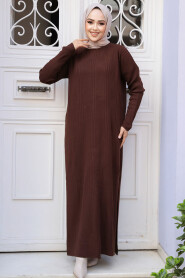 Modest Brown Knitwear Dual Suit 50635KH - 2