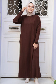 Modest Brown Knitwear Dual Suit 50635KH - 3