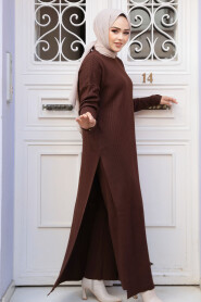 Modest Brown Knitwear Dual Suit 50635KH - 4