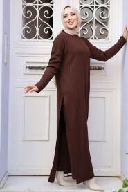 Modest Brown Knitwear Dual Suit 50635KH - 1