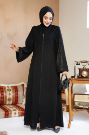 Modest Brown Plus Size Abaya 41569S - 2