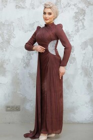 Modest Brown Prom Dress 4919KH - 3