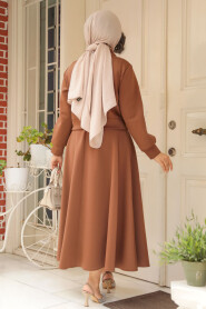 Modest Brown Skirt Dual Suit 12261KH - 3