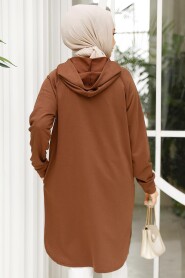 Modest Brown Sweatshirt 30157KH - 3