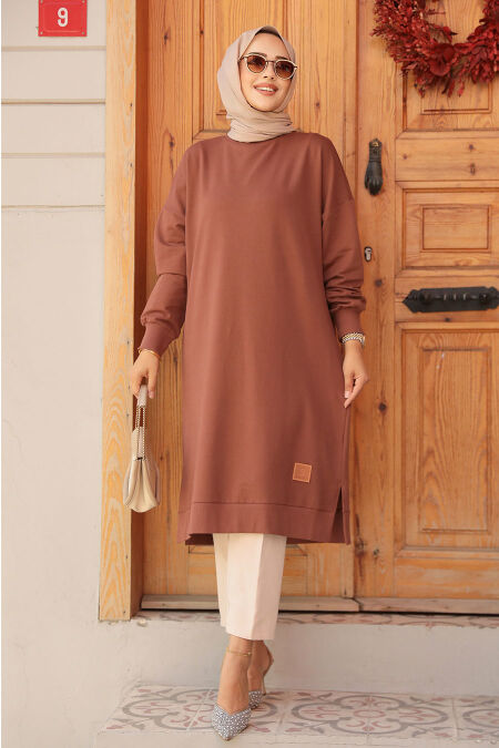 Modest Brown Top 30645KH - NEVA STYLE