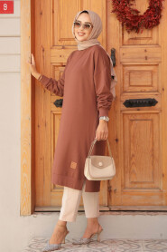 Modest Brown Top 30645KH - 2